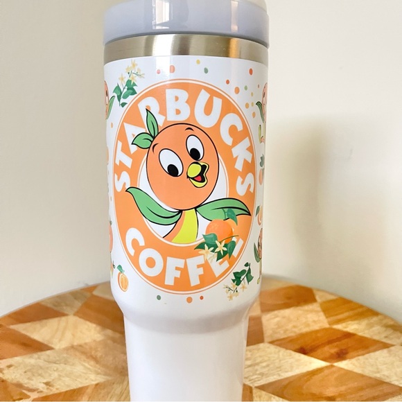Disney Epcot Florida Orange Bird Sunshine Tree Terrace 40 oz tumbler double wall - Picture 5 of 5